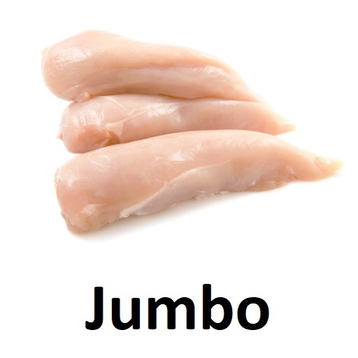 Chicken Frozen Jumbo Tenders (Ez-Thaw) 10#
