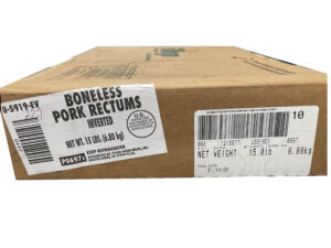 Boneless Pork Rectum (Bungs) 15#