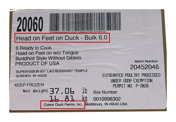 Duck Head On Feet On 6×6# (Buddhist)