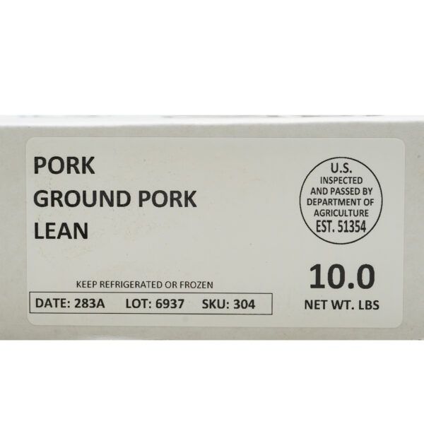 Ground Pork (Lean) 10#
