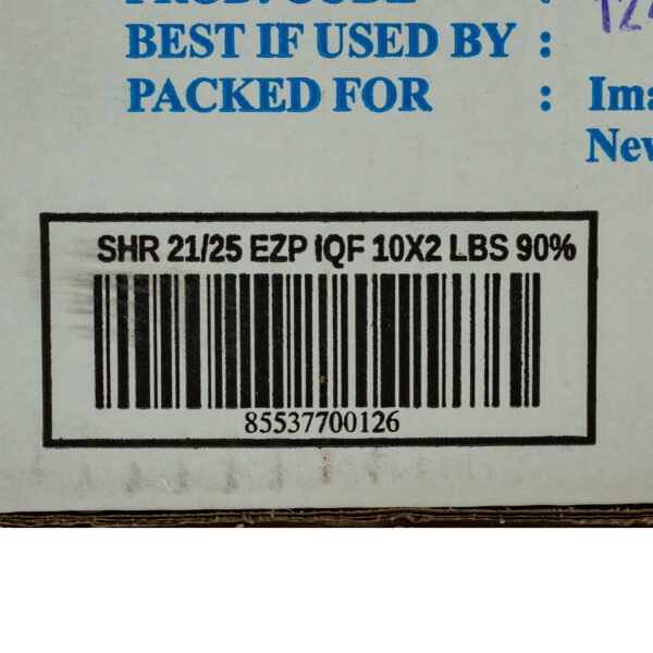 Shrimp – 21/25 EZPL (Palomine-Asian) 10/2#